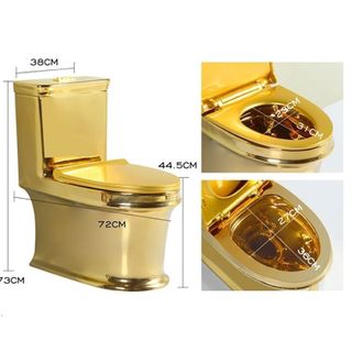 Bồn cầu 1 khối mạ vàng sang trọng G154