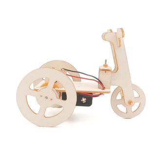 Đồ chơi lắp ghép bằng gỗ mô hình Xe điện ba bánh DIY-130