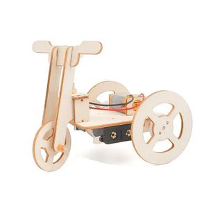 Đồ chơi lắp ghép bằng gỗ mô hình Xe điện ba bánh DIY-130