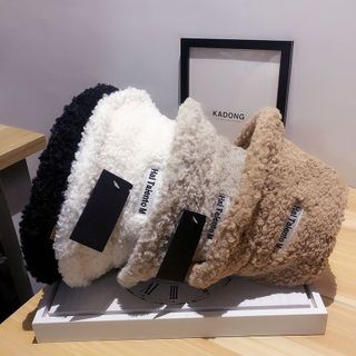 MŨ LÔNG CỪU BUCKET RETRO PHONG CÁCH HÀN QUỐC GIỮ ẤM THU ĐÔNG WH446 - WINNIE HOUSE