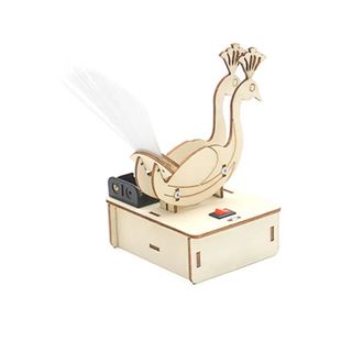 Đồ chơi lắp ghép thông minh bằng gỗ mô hình Con công phát sáng DIY-194
