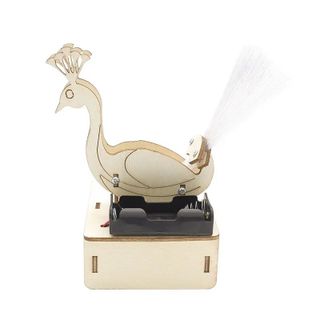 Đồ chơi lắp ghép thông minh bằng gỗ mô hình Con công phát sáng DIY-194