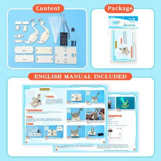 Đồ chơi lắp ghép thông minh bằng gỗ mô hình Con công phát sáng DIY-194