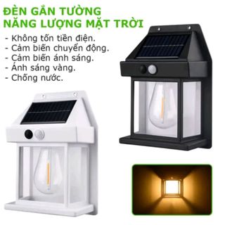 Đèn sân vườn năng lượng mặt trời cảm biến chuyển động, cảm biến ánh sáng tự động bặt tắt, đèn mặt trời 3 chế độ giá sỉ