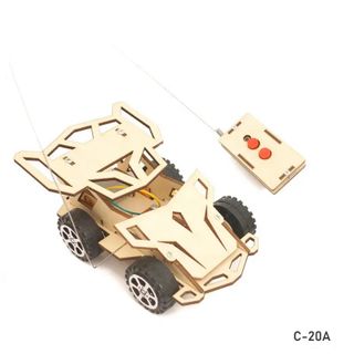 Đồ chơi lắp ghép thông minh bằng gỗ Mô hình xe ô tô gỗ điều khiển từ xa DIY-089