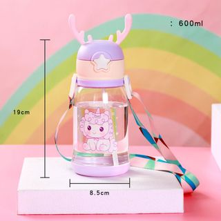 Bình Đựng Nước Sừng Hưu 600ml, Bình nước quà tặng giá sỉ hcm