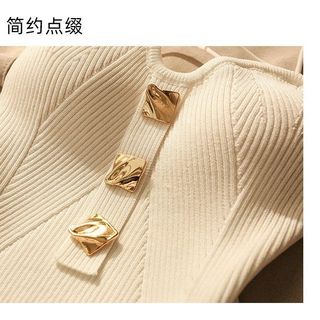 ÁO LEN CÚP NGỰC MẶC TRONG VEST CÚC VÀNG SANG TRỌNG FREESIZE DƯỚI 60KG WH448 - WINNIE HOUSE