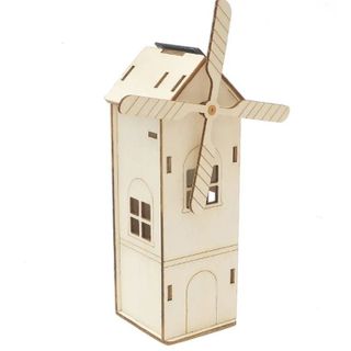 Đồ chơi lắp ghép năng lượng mặt trời Mô hình cối xay gió DIY-114