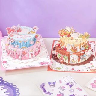 THIỆP BÁNH SINH NHẬT 3D