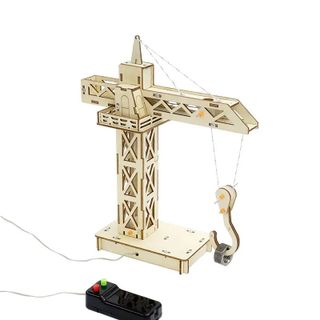 Đồ chơi lắp ghép thông minh bằng gỗ mô hình Tháp cần cầu điều khiển DIY-180