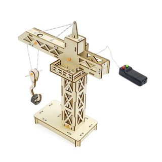 Đồ chơi lắp ghép thông minh bằng gỗ mô hình Tháp cần cầu điều khiển DIY-180 giá sỉ