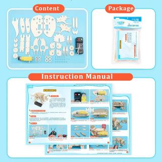 Đồ chơi lắp ghép thông minh bằng gỗ mô hình Khủng long DIY-138