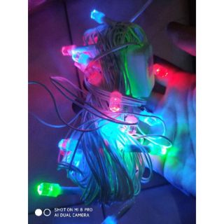 Đèn nháy led kim cương to dây trắng-TDshop