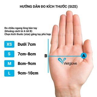 Găng tay y tế cao su đen Vietglove (Hộp 100 chiếc)