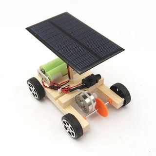 Đồ chơi lắp ghép thông minh xe điện solar DIY-018