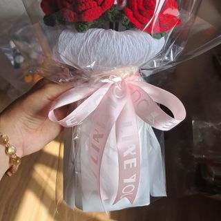 Cốt bó hoa len handmake quà tặng 20/10
