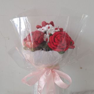 Cốt bó hoa len handmake quà tặng 20/10