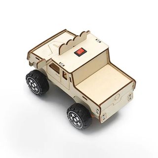 Đồ chơi lắp ghép thông minh mô hình Xe gỗ điện 3D DIY-198