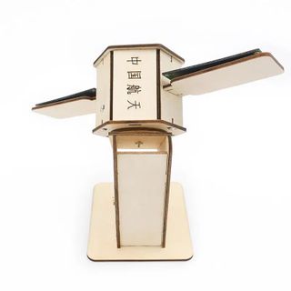 Đồ chơi lắp ghép thông minh bằng gỗ mô hình vệ tinh điện mặt trời DIY-199
