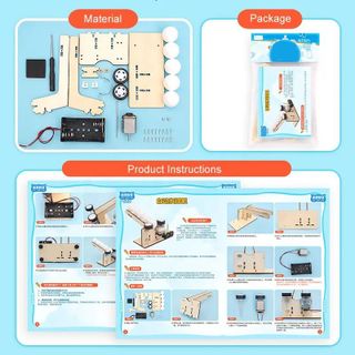 Đồ chơi lắp ghép thông minh bằng gỗ mô hình Máy bắn bóng DIY-074
