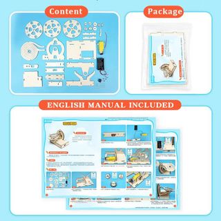 Đồ chơi lắp ghép thông minh bằng gỗ Mô hình vòng soắn ốc DIY-190