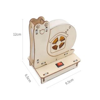 Đồ chơi lắp ghép thông minh bằng gỗ mô hình Chú ốc sên 3D DIY-191