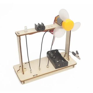 Đồ chơi lắp ghép thông minh bằng gỗ quạt điện DIY-179