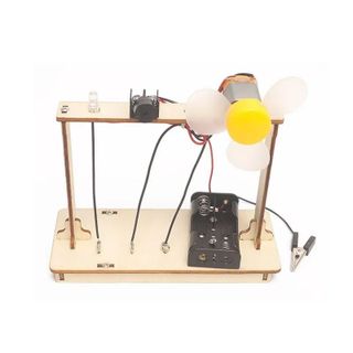 Đồ chơi lắp ghép thông minh bằng gỗ quạt điện DIY-179
