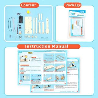 Đồ chơi lắp ghép thông minh bằng gỗ quạt điện DIY-179