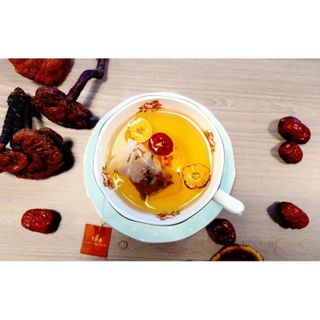 Trà Thải Độc  { FREE SHIP } Trà Giảm Mụn Ẩn và Giải Độc Detox - Vua Nấm Lim Xanh