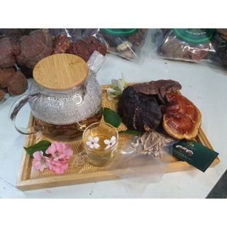 Trà Thải Độc  { FREE SHIP } Trà Giảm Mụn Nấm Lim Xanh - Vua Nấm Lim Xanh