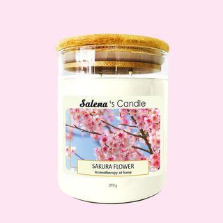 Nến thơm tinh dầu cao cấp Candle Hương Thơm Sakura Flower- không khói an toàn giúp thơm phòng, thư giãn giá sỉ