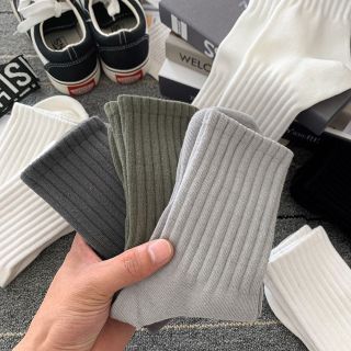Tất cổ cao vớ trơn nam phong cách Basic trẻ trung