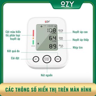 Máy đo huyết áp điện tử OZY RI-01, đo huyết áp bắp tay chính xác cho người lớn, trẻ em. Hàng chính hãng, bảo hành 2 năm.