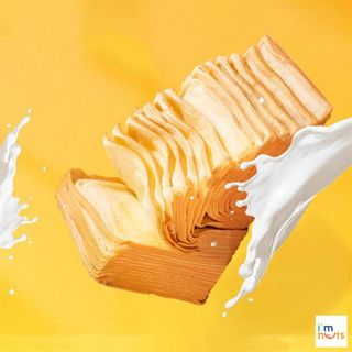 Bánh mì Sandwich bơ sữa ngàn lớp con bò Đài Loan túi 210g