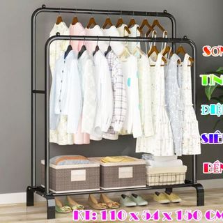 KỆ TREO 1714 QUẦN ÁO 2 GIAN SƠN TĨNH ĐIỆN ( PHƠI ĐỒ )