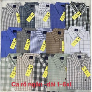 ÁO SƠ MI CARO TRUNG NIÊN TAY DÀI -Lấy sỉ quần áo nam