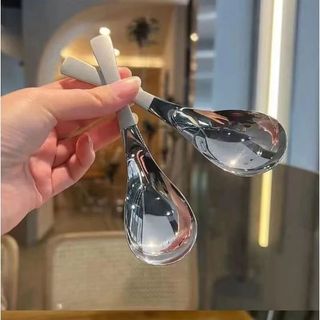 SET 10 THÌA MUỖNG INOX 304 MẠ VÀNG BẠC