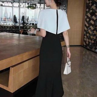 Đầm đuôi cá cổ choàng sang trọng hàng cao cấp