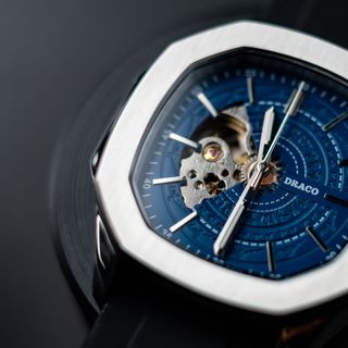 Đồng hồ nam Draco D23-DS68 “DongSon” Automatic full đen kết hợp chất liệu dây cao su non cao cấp màu đen-thời trangnam
