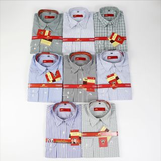 ÁO SƠ MI HỘP SỌC TAY NGẮN -Lấy sỉ quần áo nam
