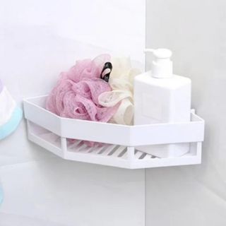 KỆ GÓC TAM GIÁC NHỰA DÁN TƯỜNG SIÊU TIỆN DỤNG