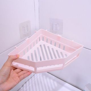 KỆ GÓC TAM GIÁC NHỰA DÁN TƯỜNG SIÊU TIỆN DỤNG