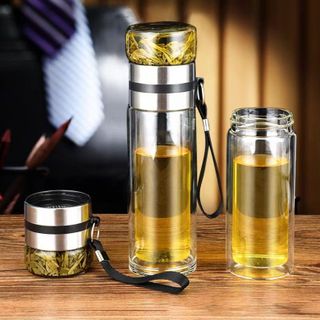 Bình Pha Trà Thủy Tinh 2 Lớp Sang Trọng và Tiện Lợi cho Dân Văn Phòng