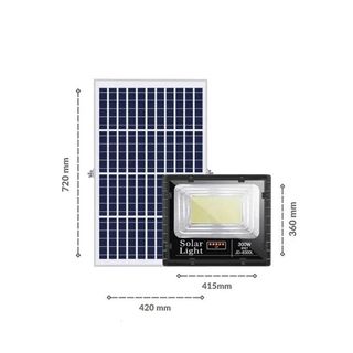 Đèn Pha Năng Lượng Mặt Trời Jindian JD-8300L 300W