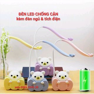 Đèn học để band cute tích điện cắm usb có đèn ngủ