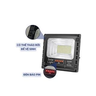 Đèn Pha Năng Lượng Mặt Trời Jindian JD-8200L 200W