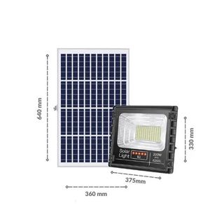 Đèn Pha Năng Lượng Mặt Trời Jindian JD-8200L 200W