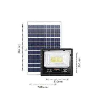 Đèn Pha Năng Lượng Mặt Trời Jindian JD-8800L 100W