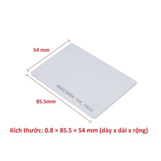 Thẻ Trắng RFID - Thẻ Không sao chép  13.56Mhz